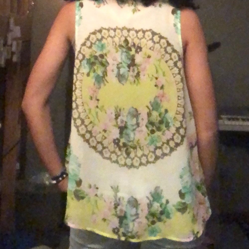 Floral Sheer Tank - Picture 2 of 8